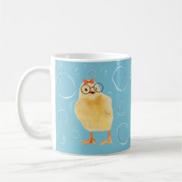 Cute Baby Chick met bril Koffiemok