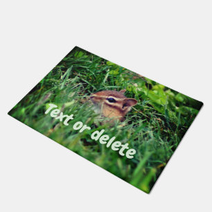 Cute Baby Chipmunk Peking Wildlife Personalized Deurmat