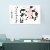 Cute Baby Cow Cartoon Spandoek (Beurs)