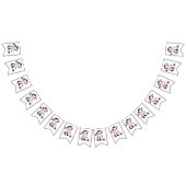 Cute Baby Cow Cartoon Vlaggetjes (Alle)