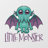 Cute Baby Cthulhu Little Monster Raamsticker (Vel)