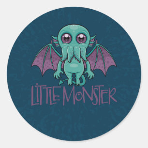 Cute Baby Cthulhu Little Monster Ronde Sticker