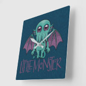Cute Baby Cthulhu Little Monster Vierkante Klok (Hoek)