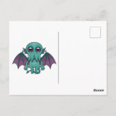Cute Baby Cthulhu Monster Briefkaart (Achterkant)