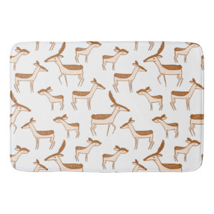 Cute Baby Deer and Family Badmat