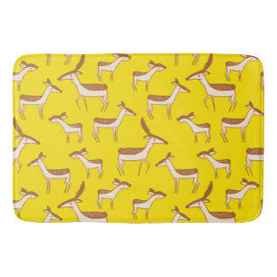 Cute Baby Deer and Family Bath Mat