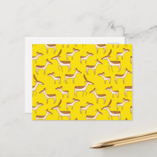 Cute Baby Deer and Family Briefkaart