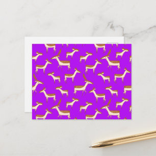 Cute Baby Deer and Family Briefkaart