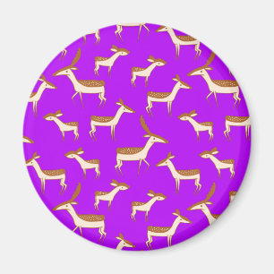 Cute Baby Deer and Family Magneet