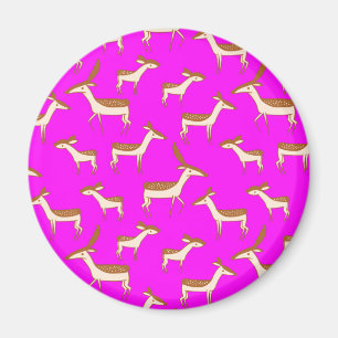 Cute Baby Deer and Family Magneet