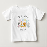 Cute Baby Dieren Wild One 1e Verjaardag