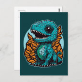 Cute Baby Dinosaur Briefkaart (Voorkant / Achterkant)