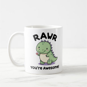 Cute Baby Dinosaur Koffiemok