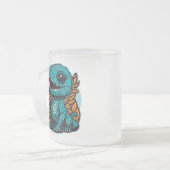 Cute Baby Dinosaur Matglas Koffiemok (Voorkant links)