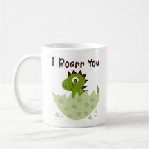 Cute Baby Dinosaur Mok - Dino Love Cup