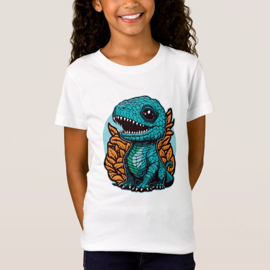 Cute Baby Dinosaur T-shirt (Voorkant)