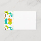 Cute Baby Dinosaur Triceratops Dino Eggs Palm Tree Plaatskaartje (Voorkant)