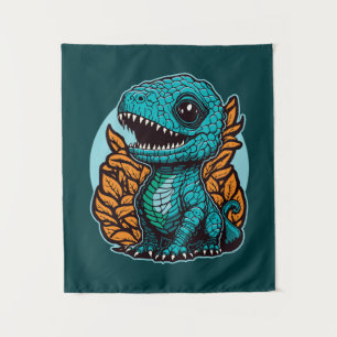 Cute Baby Dinosaur Wandkleed