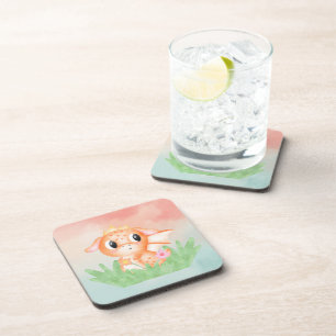 Cute Baby Dragon Aquarelle Dessous de verre en pla