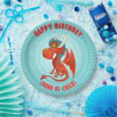 Cute Baby Dragon Birthday Bord (Feest)