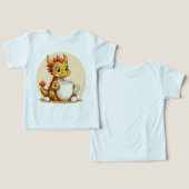 Cute Baby Dragon Hot Chocolate Kids Kawaii Cozy De (Design Recto & Verso)