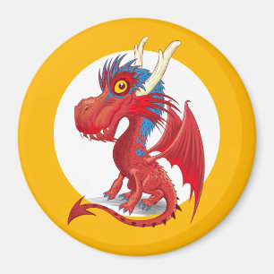 Cute Baby Dragon Magneet