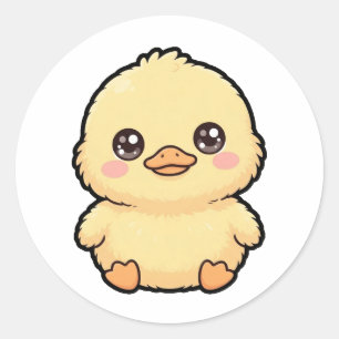 Cute Baby Eend Kuiken Klassieke Sticker