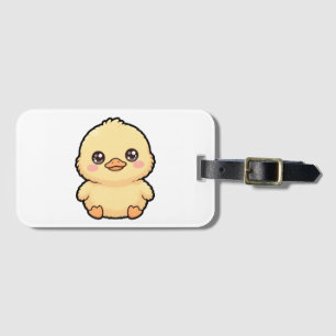 Cute Baby Eendje Kuiken Bagagelabel