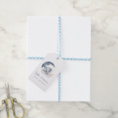 Cute Baby Elephant Baby shower Cadeaulabel (Met Touw)