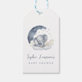 Cute Baby Elephant Baby shower Cadeaulabel