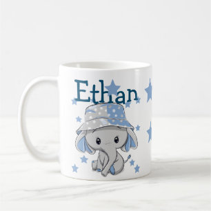 Cute Baby Elephant Boy Koffiemok