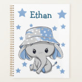 Cute Baby Elephant Boy Planner (Voorkant)
