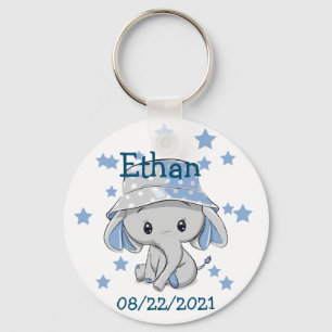 Cute Baby Elephant Boy Sleutelhanger