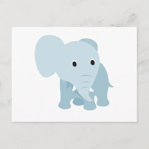 Cute Baby Elephant Briefkaart
