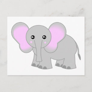 Cute Baby Elephant Briefkaart