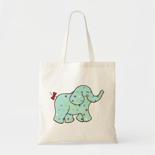 Cute Baby Elephant Canvas tas Gift (Voorkant)
