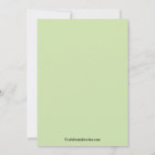 Cute Baby Elephant & Cupcake Birthday Uitnodiging (Achterkant)