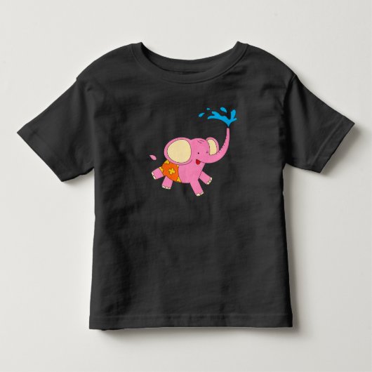 Cute Baby Elephant Design Element Toddler T-shirt (Voorkant)