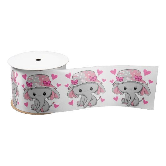 Cute Baby Elephant Girl Lint (Spoel)