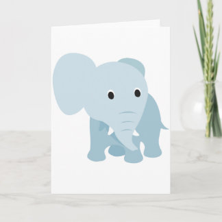Cute Baby Elephant Kaart
