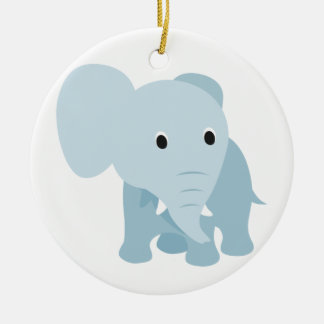 Cute Baby Elephant Keramisch Ornament