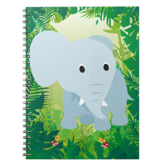 Cute Baby Elephant Notitieboek