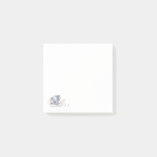 Cute Baby Elephant Post-it® Notes (Voorkant)