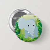 Cute Baby Elephant Ronde Button 5,7 Cm (Voorkant /achterkant)