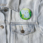 Cute Baby Elephant Ronde Button 5,7 Cm (In situ)