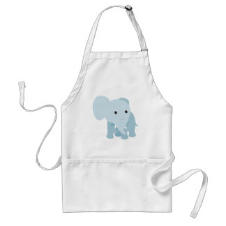 Cute Baby Elephant Standaard Schort