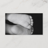 Cute Baby Feet Visitekaartje (Achterkant)