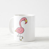 Cute Baby Flamingo Coffee Mok (Voorkant links)