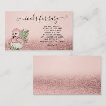 Cute Baby Flamingo Roos Gold Glitter