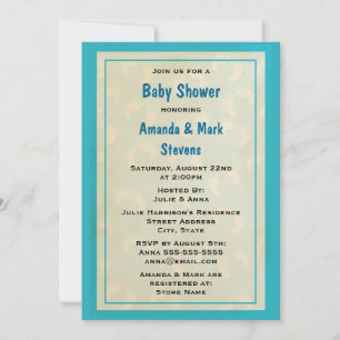 Cute baby Footprint Baby shower Kaart